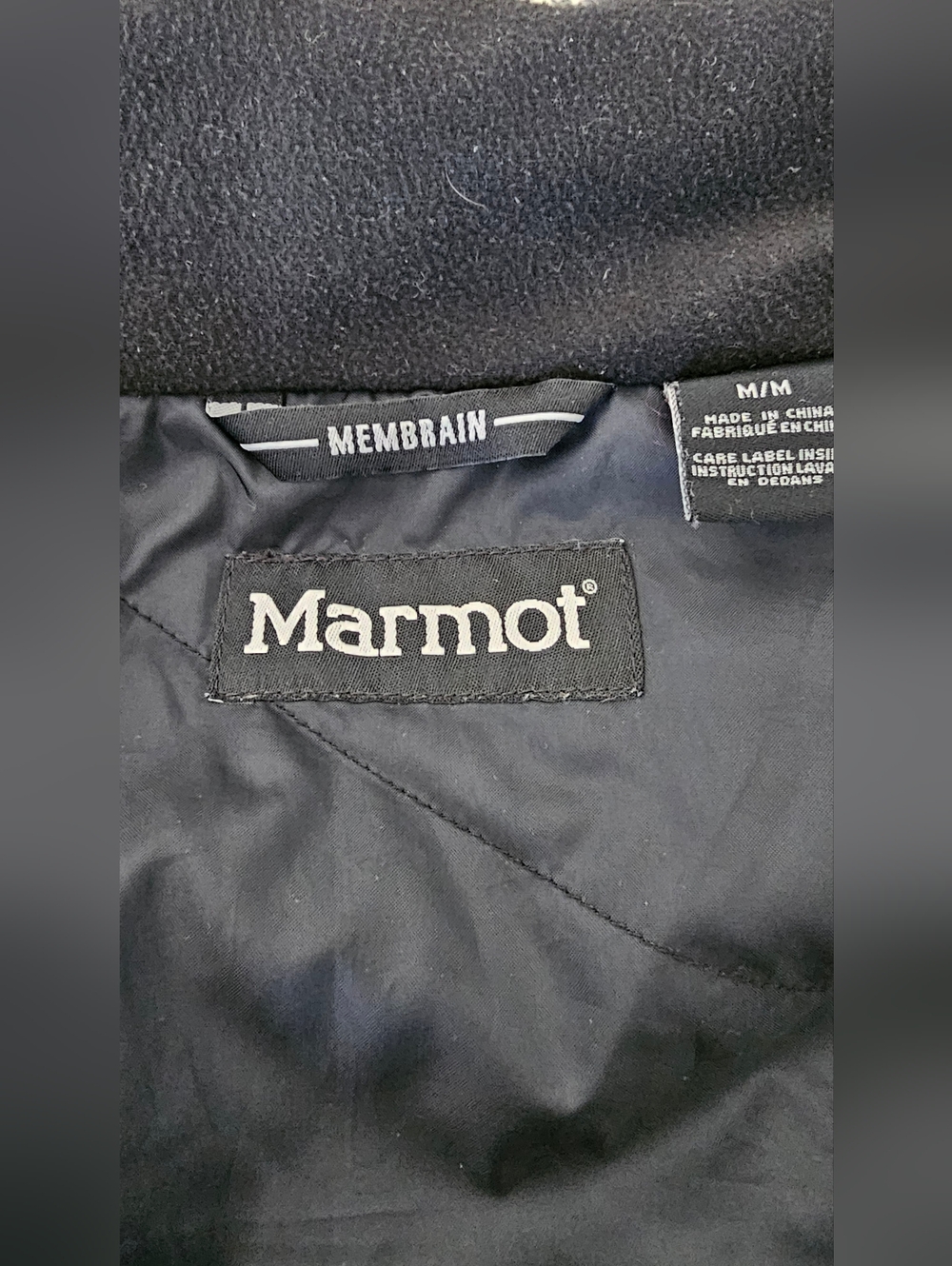 Marmot Plaid Ski Jacket Women’s M MemBrain Waterproof Snow Coat Gray - Picture 9 of 16